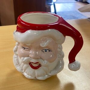 Vintage winking Santa Claus Ceramic Mug